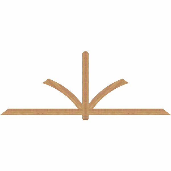 Ekena Millwork Redmond Smooth Timber Gable Bracket, Western Red Cedar, 96"W x 36"H x 1 1/2"D x 3 1/2"F, 9/12 Pitch GBW096X36X0204RED00SWR - main